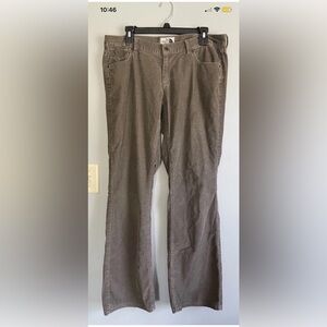 The North Face Pants Womens 14 Gray Corduroy Straight Leg Casual Outdoor Pockets
